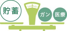 ひとつの保険で「貯蓄」と「保障」をカバーします